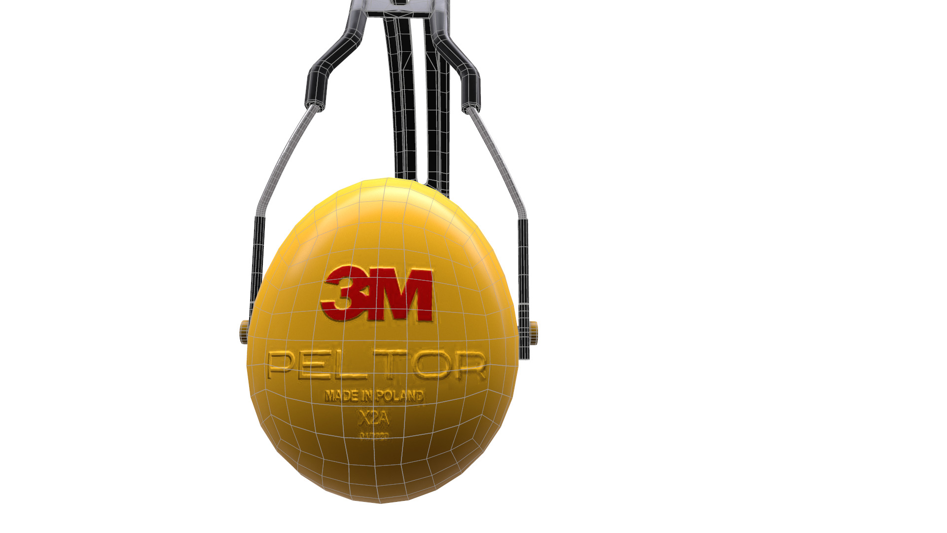 Earmuff Low Poly Low-poly 3D model_29