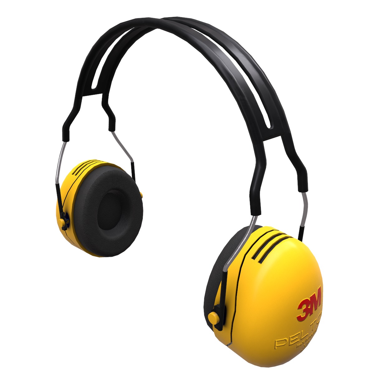 Earmuff Low Poly Low-poly 3D model_3