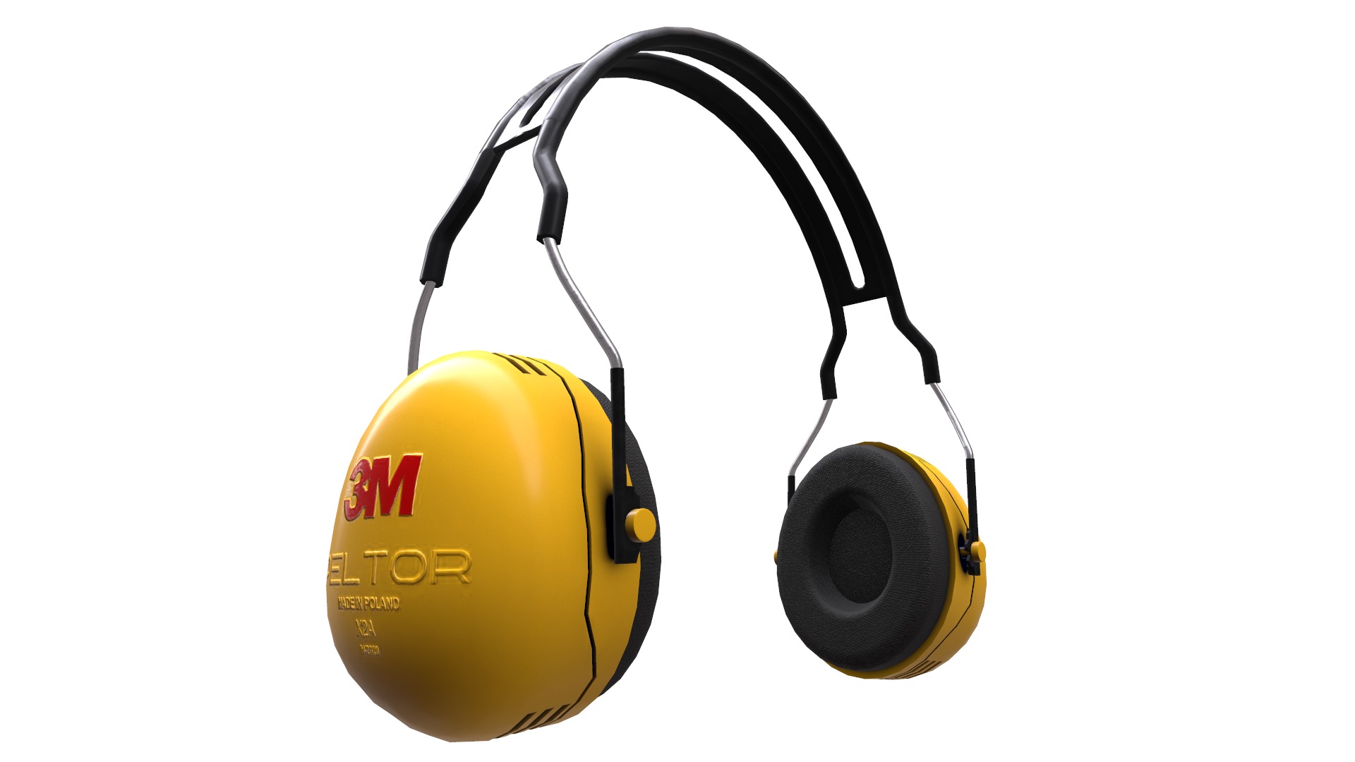 Earmuff Low Poly Low-poly 3D model_16