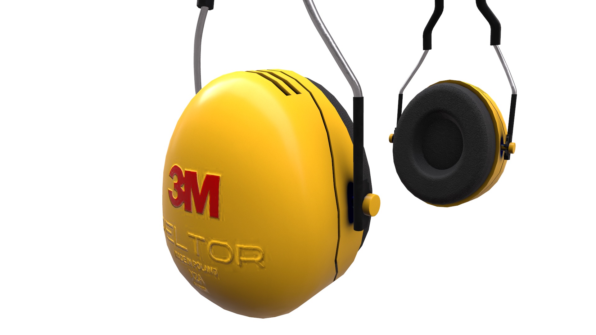 Earmuff Low Poly Low-poly 3D model_19