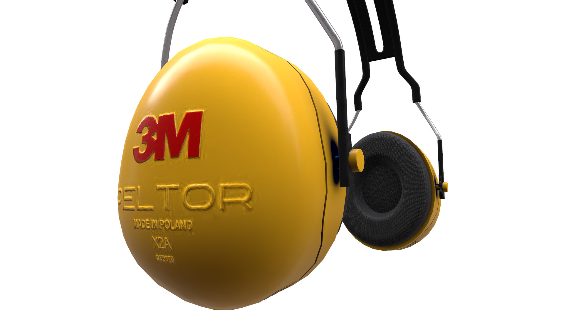 Earmuff Low Poly Low-poly 3D model_21