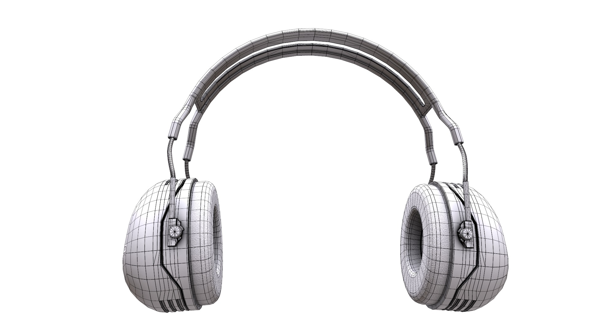 Earmuff Low Poly Low-poly 3D model_34