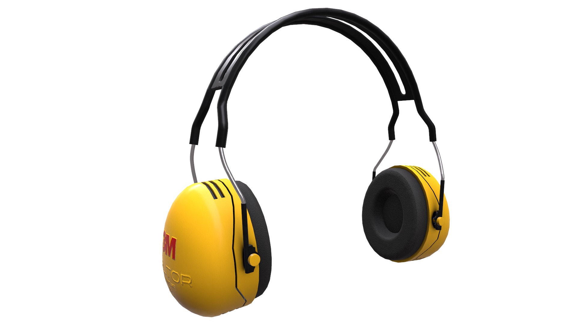 Earmuff Low Poly Low-poly 3D model_11