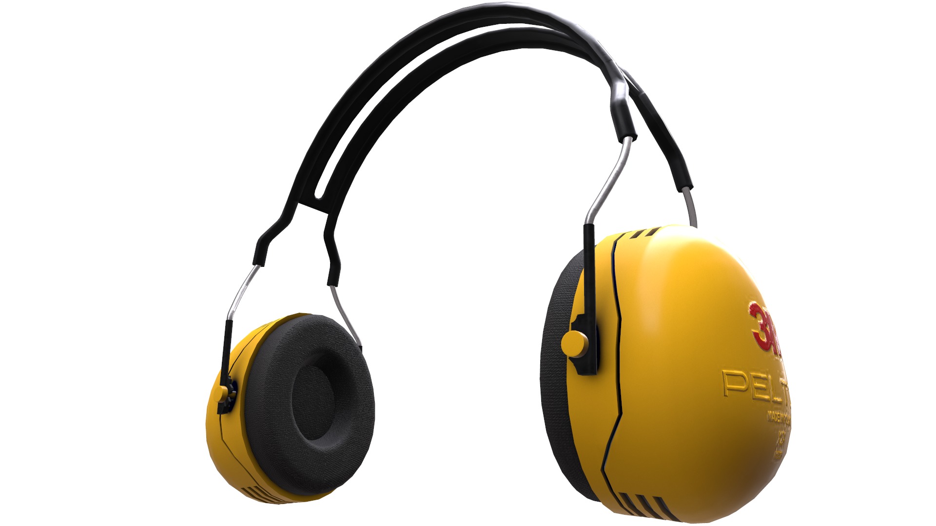 Earmuff Low Poly Low-poly 3D model_17