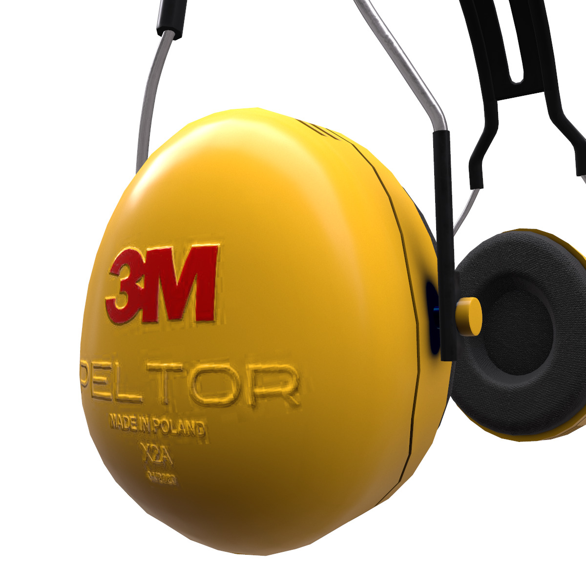 Earmuff Low Poly Low-poly 3D model_5