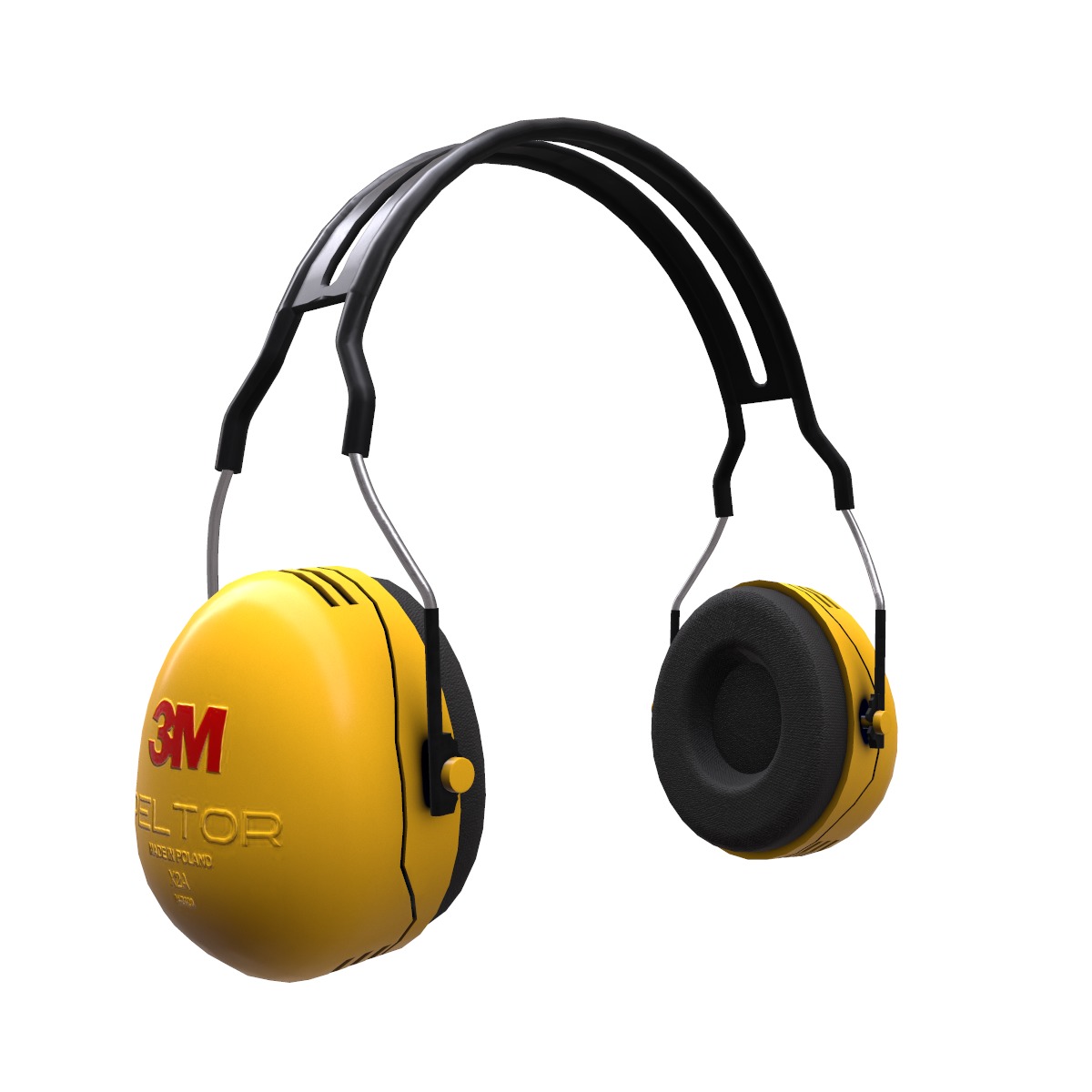 Earmuff Low Poly Low-poly 3D model_2