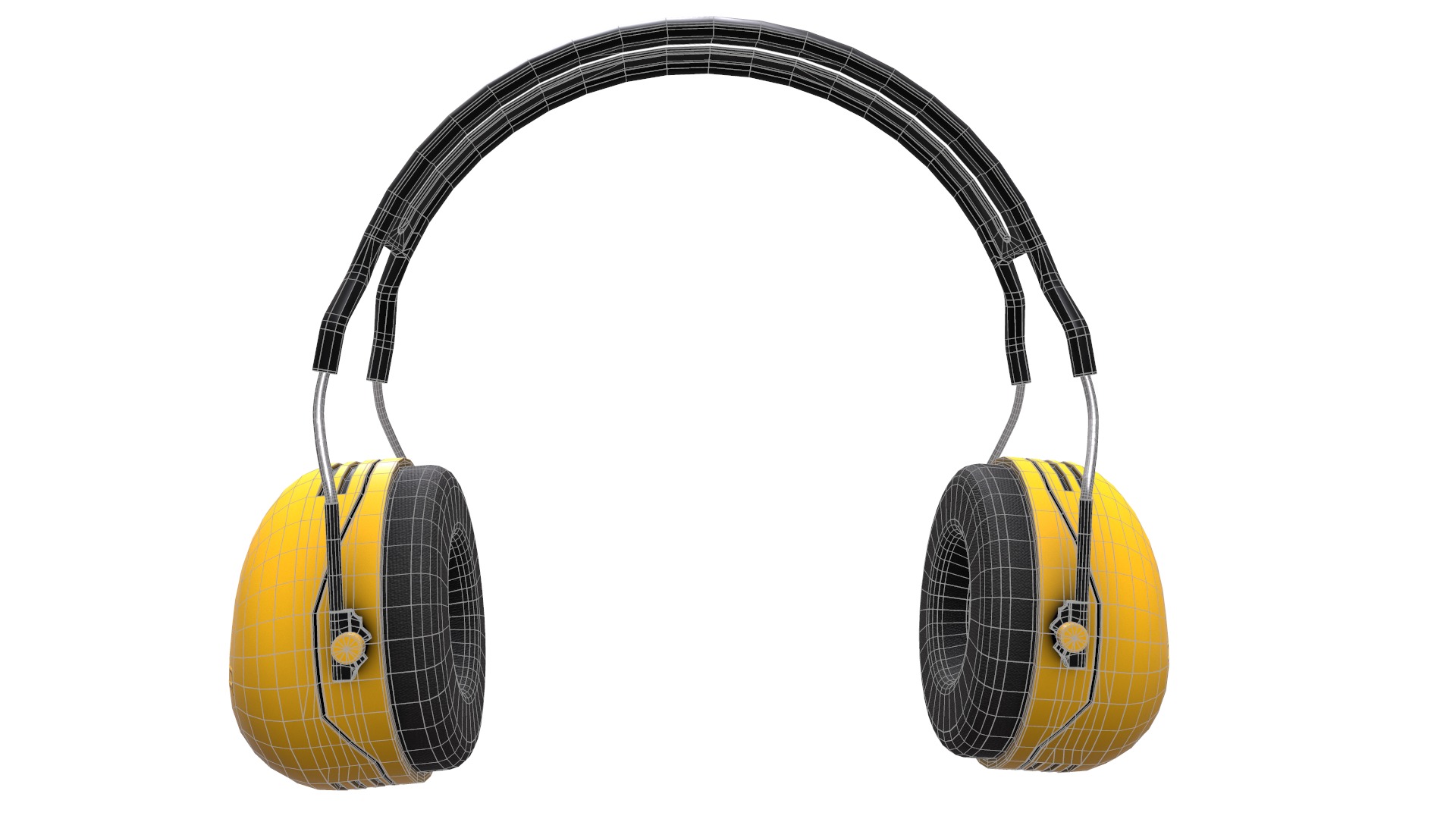 Earmuff Low Poly Low-poly 3D model_27