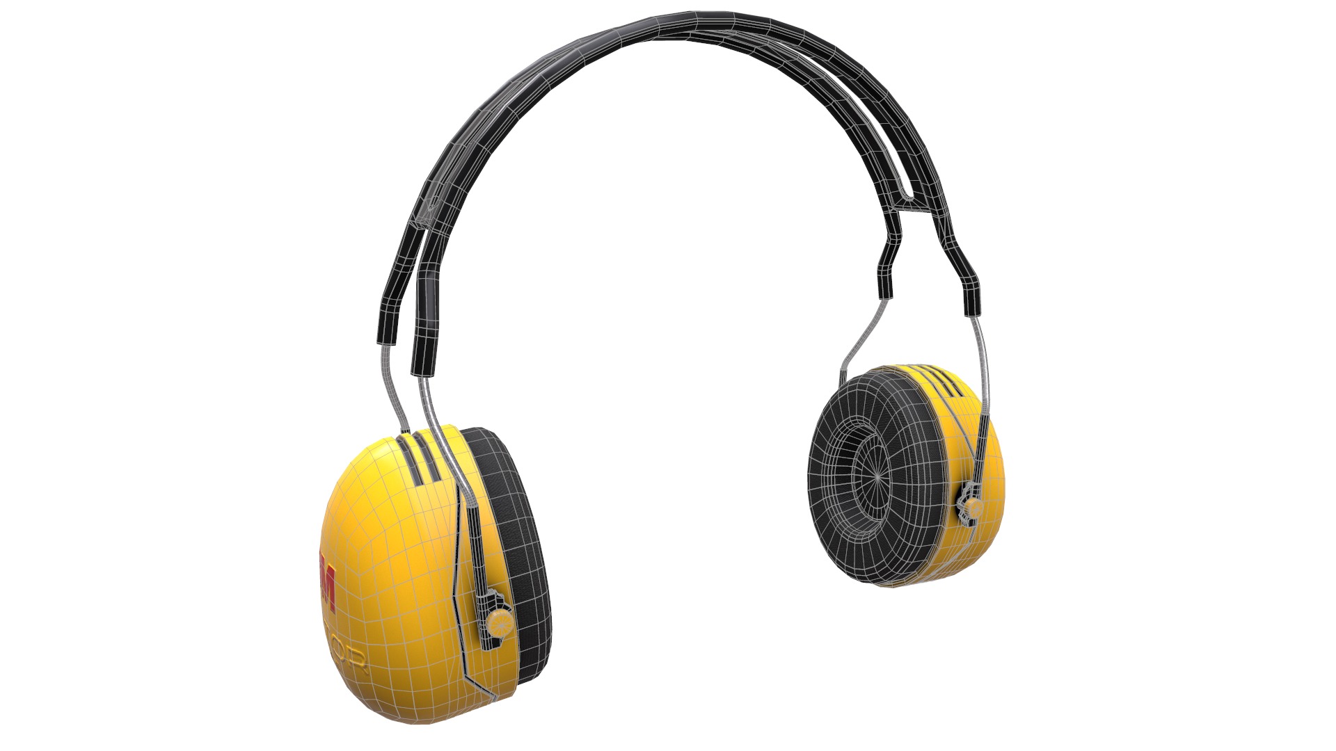Earmuff Low Poly Low-poly 3D model_31