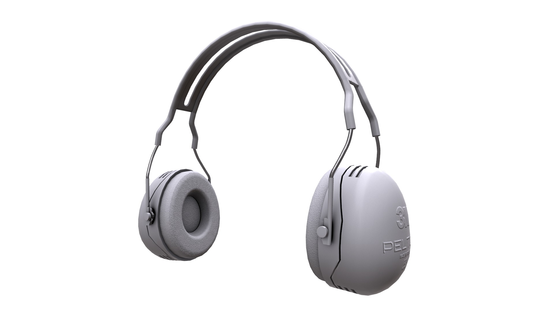 Earmuff Low Poly Low-poly 3D model_40