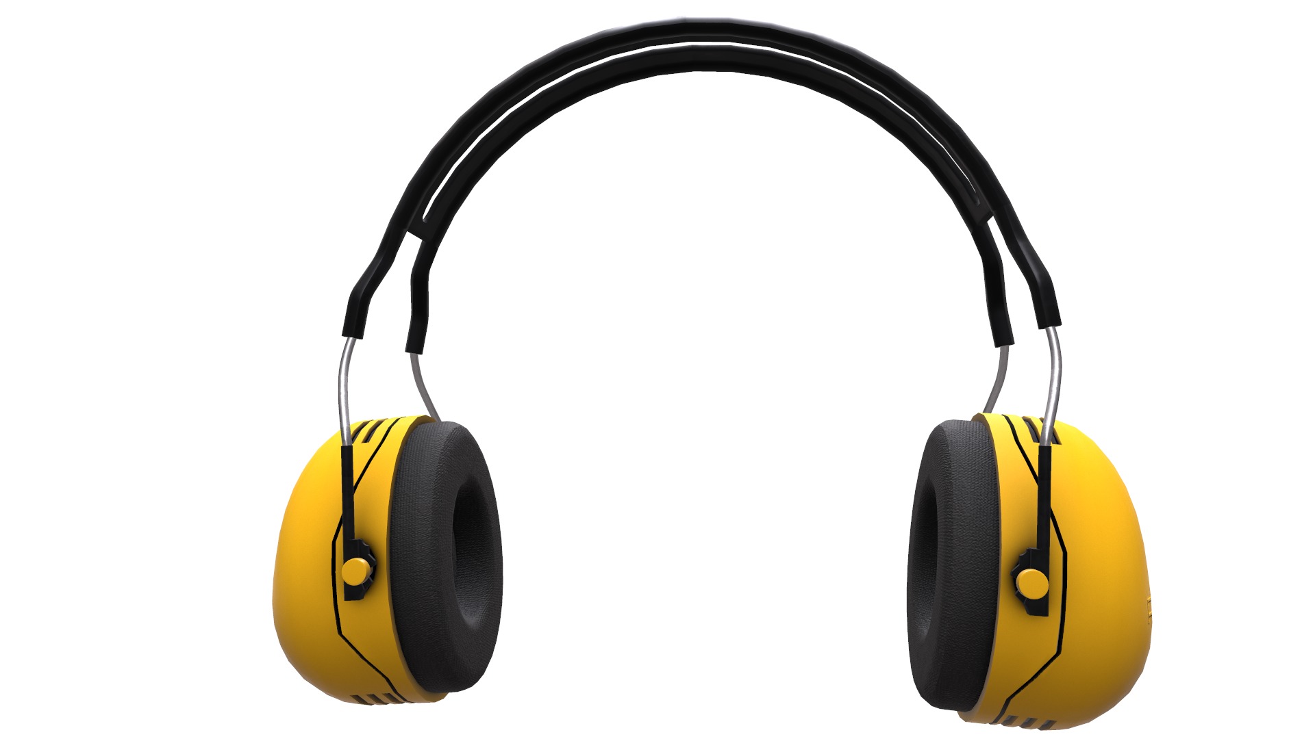 Earmuff Low Poly Low-poly 3D model_12