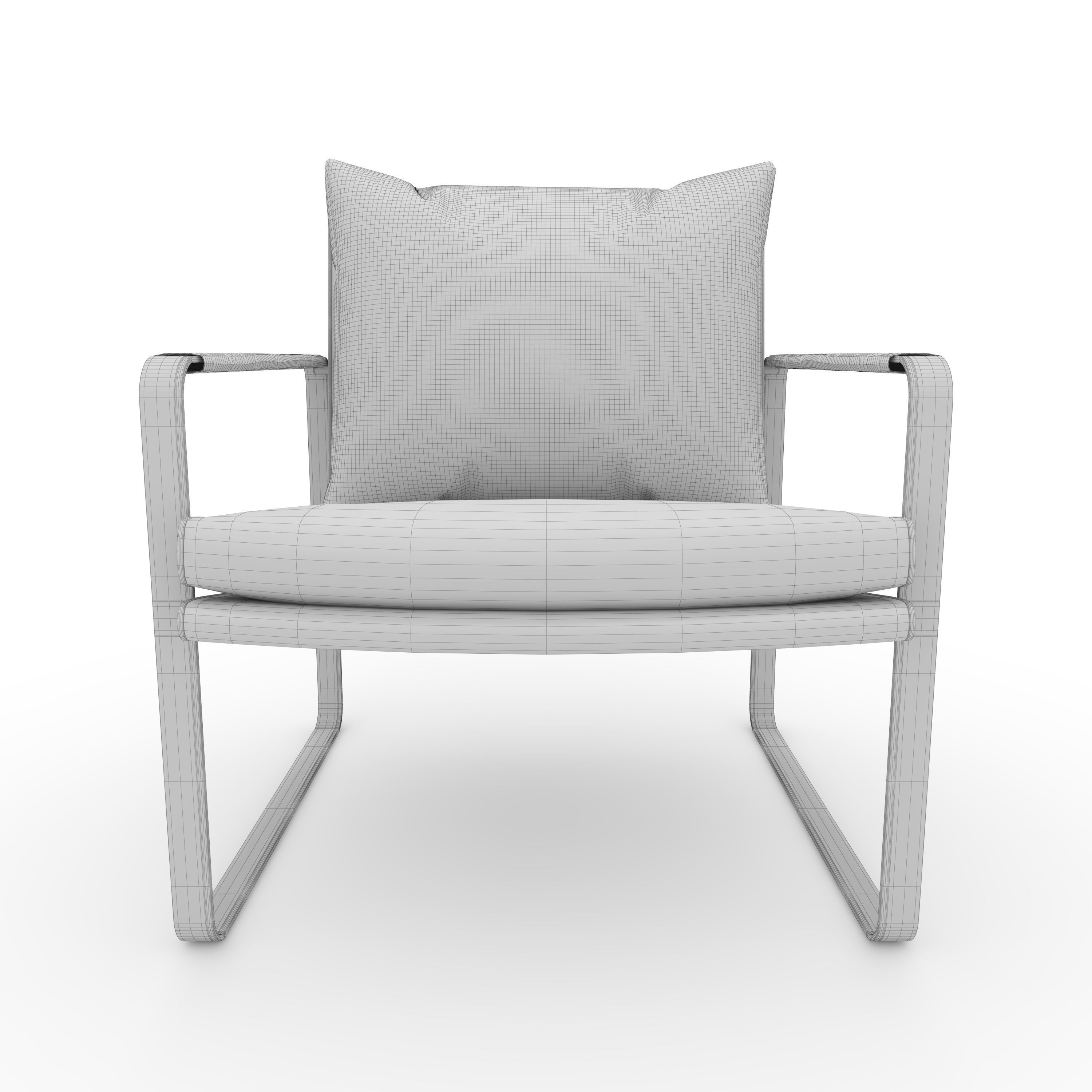 Armchair 62 3D model_11