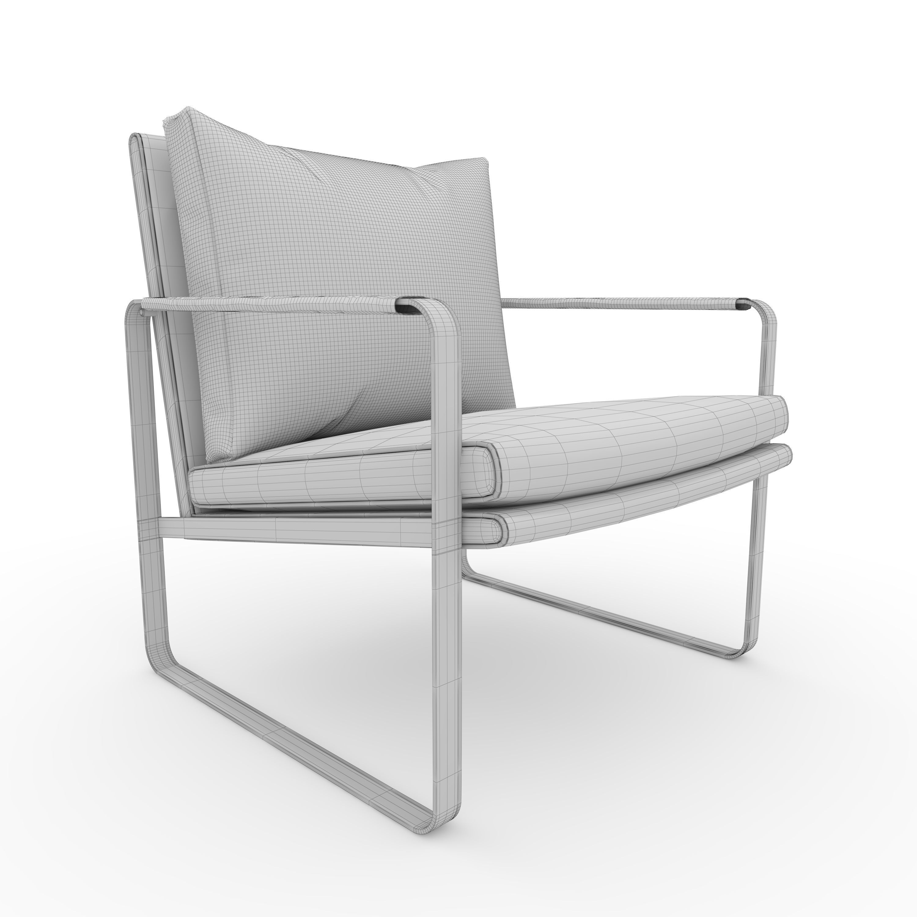 Armchair 62 3D model_9