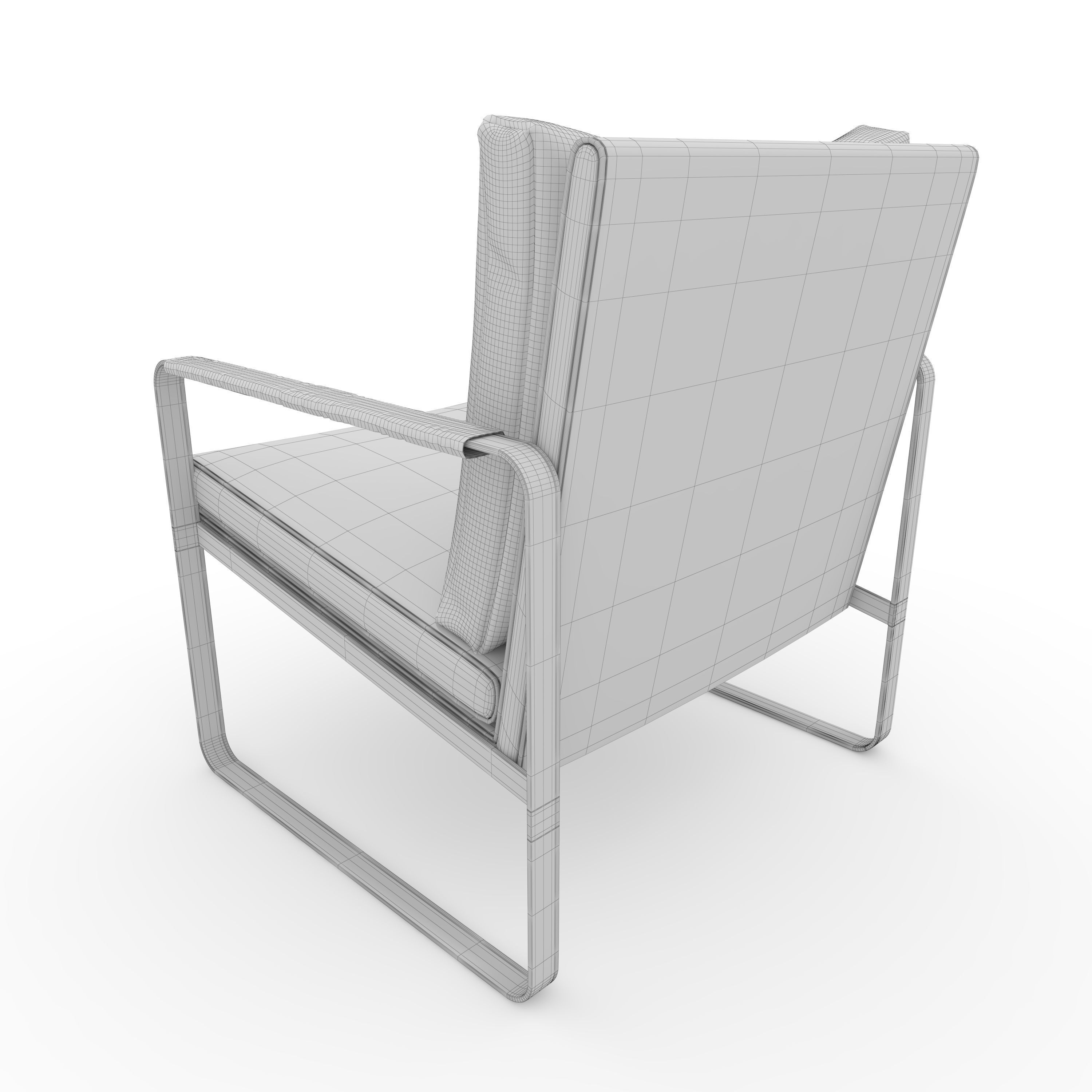 Armchair 62 3D model_7