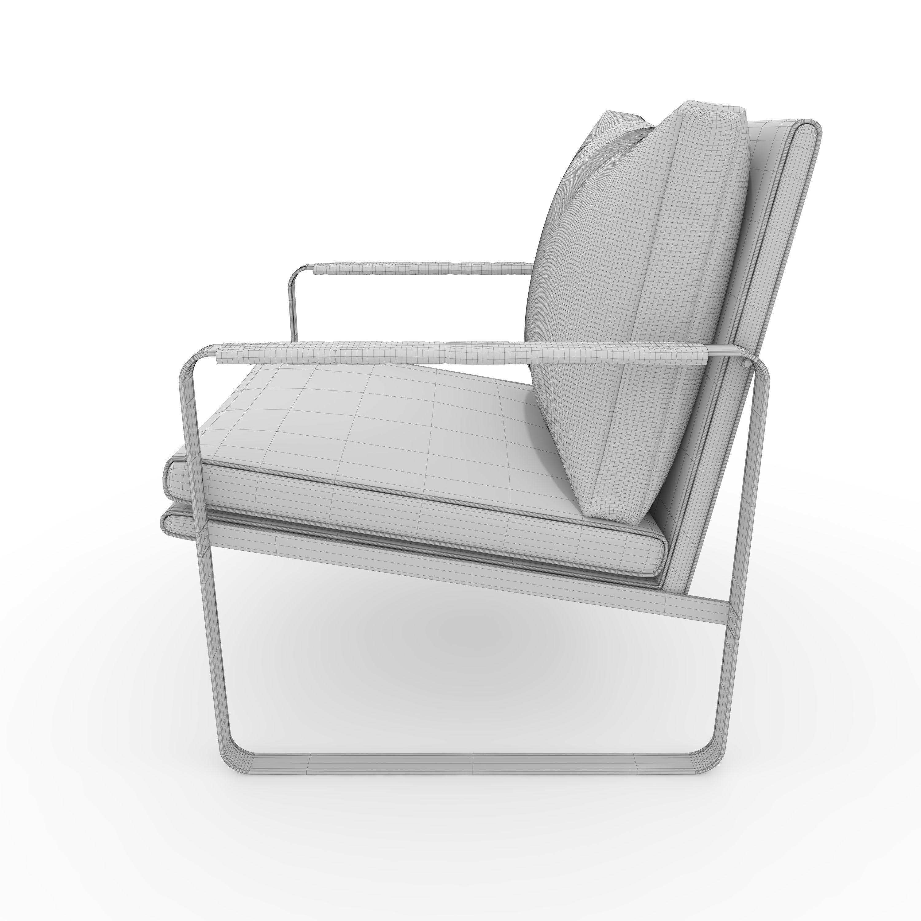 Armchair 62 3D model_5