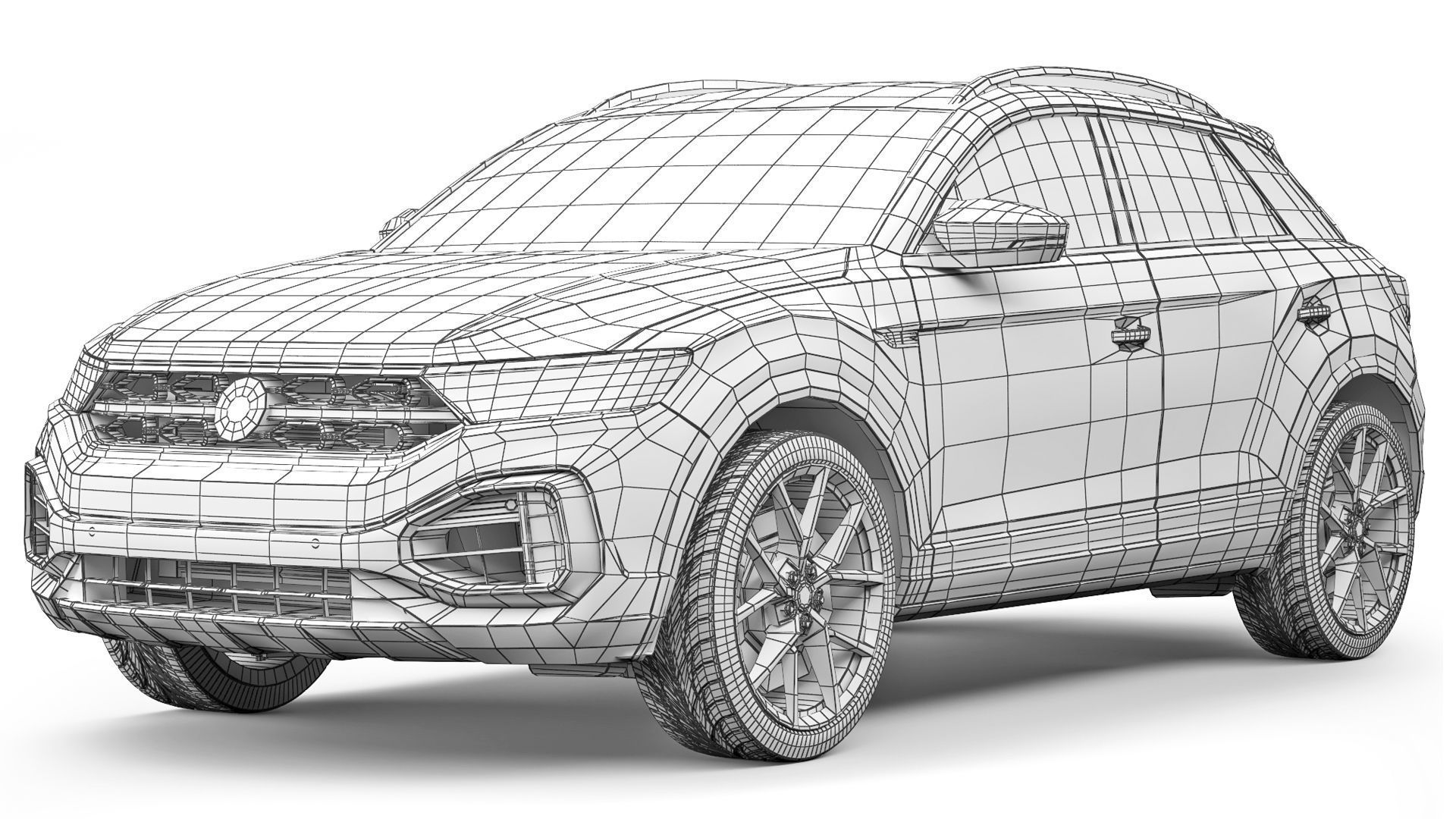 Volkswagen T-Roc R 2022 3D model_8