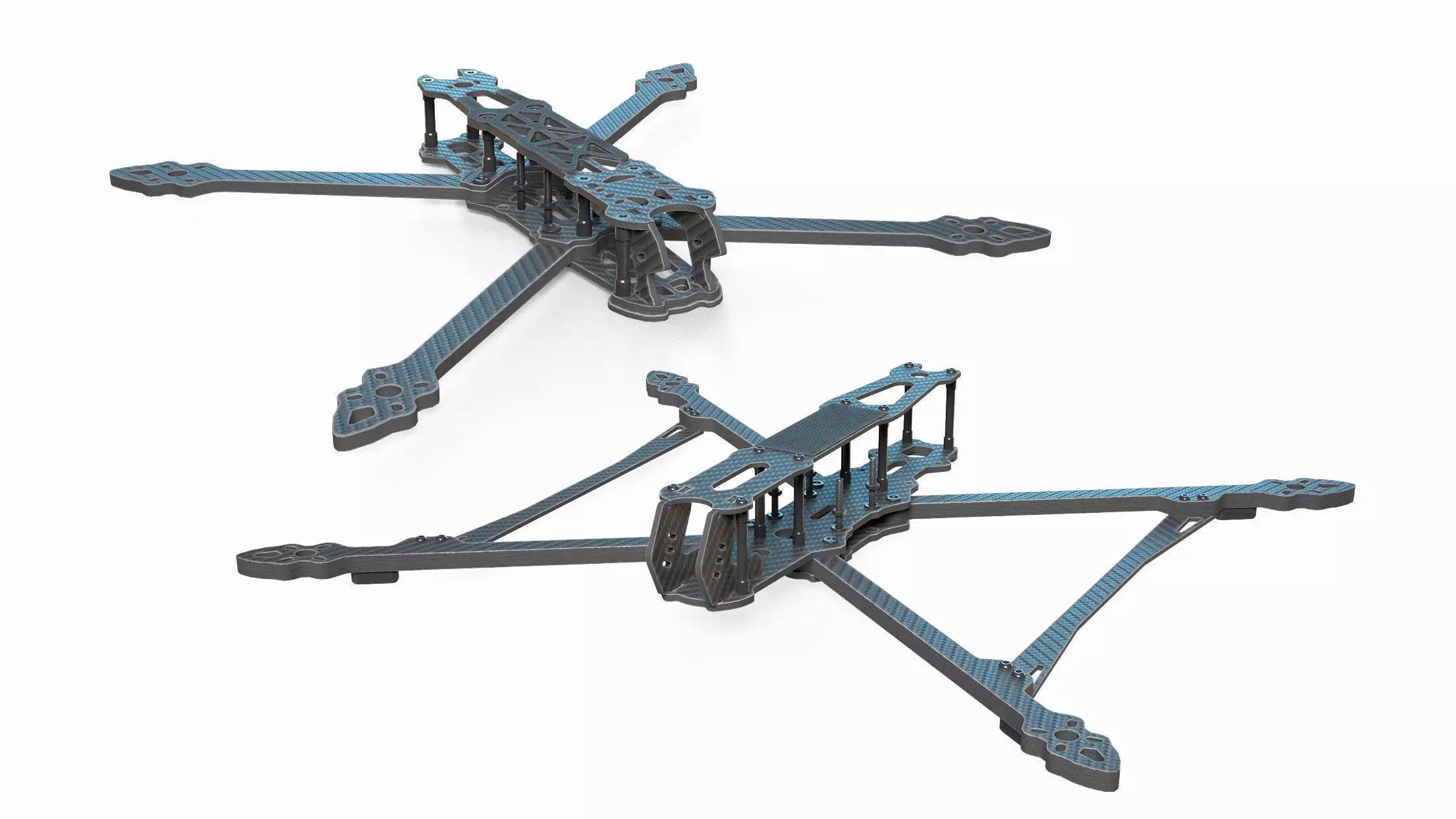 FPV Drone Frame Mark4 7 and 10 Inches Game Ready Low-poly 3D model_0