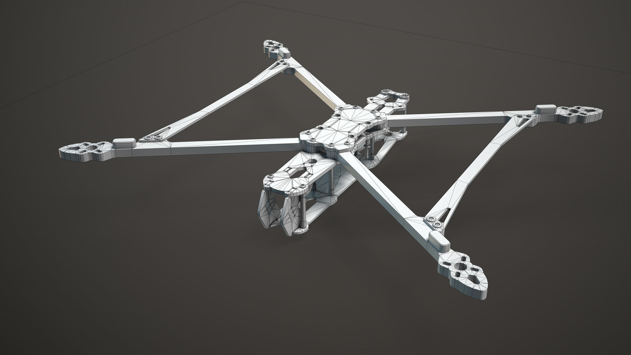 FPV Drone Frame Mark4 7 and 10 Inches Game Ready Low-poly 3D model_17