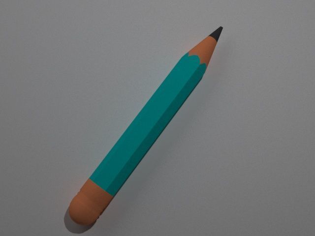 Pencil  3D model_5