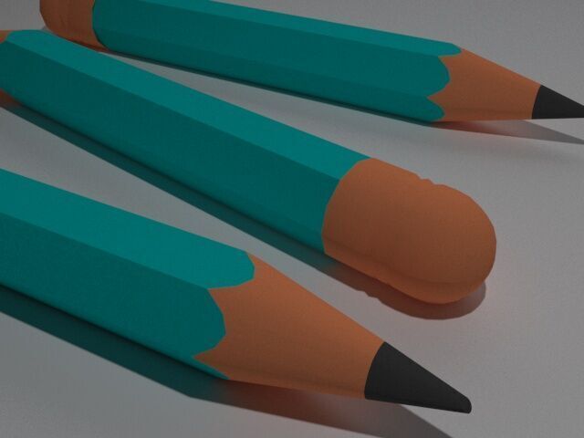 Pencil  3D model_1
