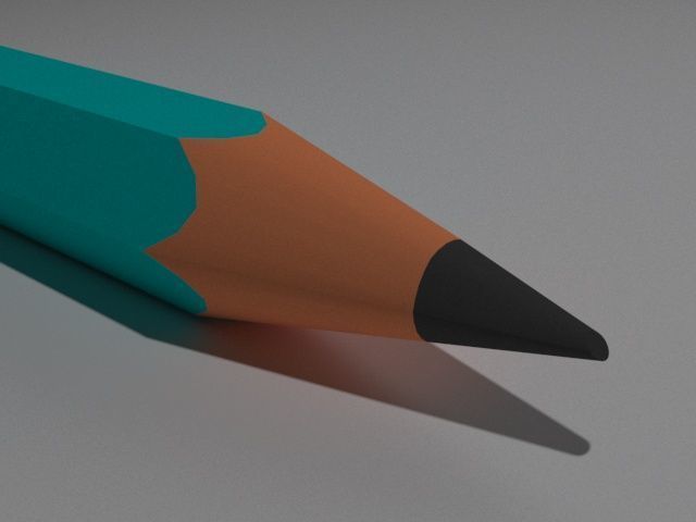 Pencil  3D model_4