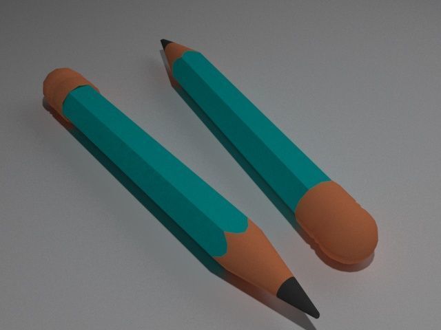 Pencil  3D model_2