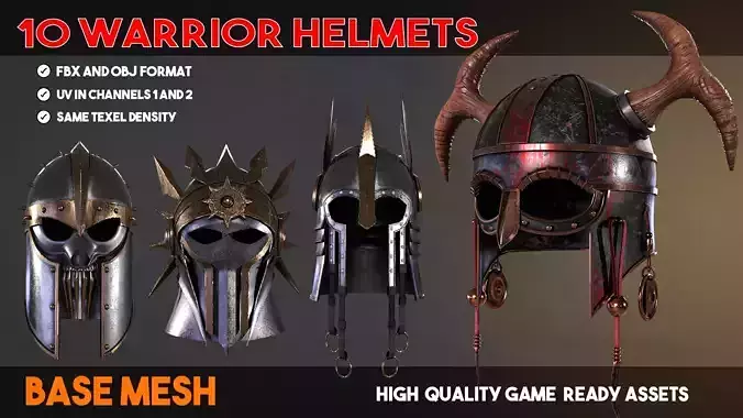 10 Warrior helmets