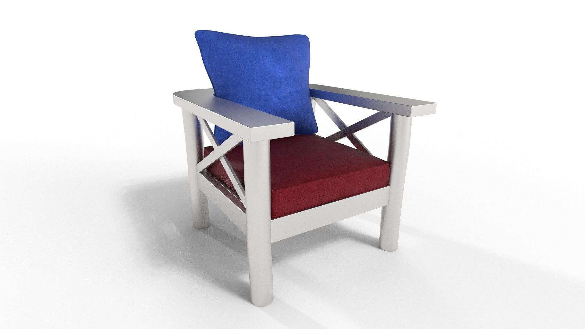 Armchairs Rustic 3D model_29