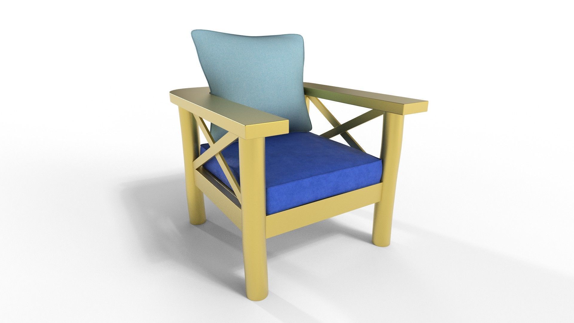 Armchairs Rustic 3D model_28