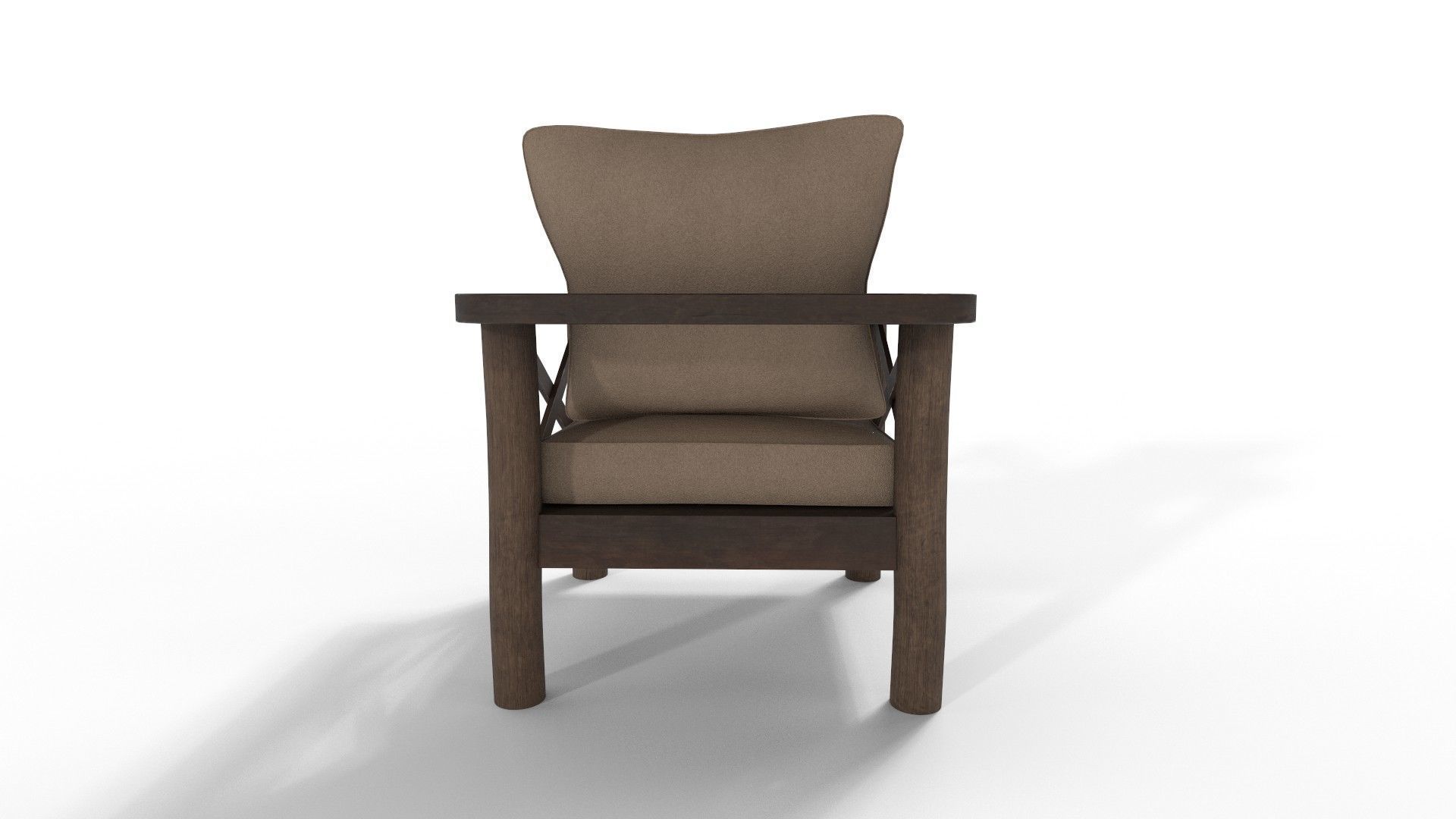 Armchairs Rustic 3D model_3