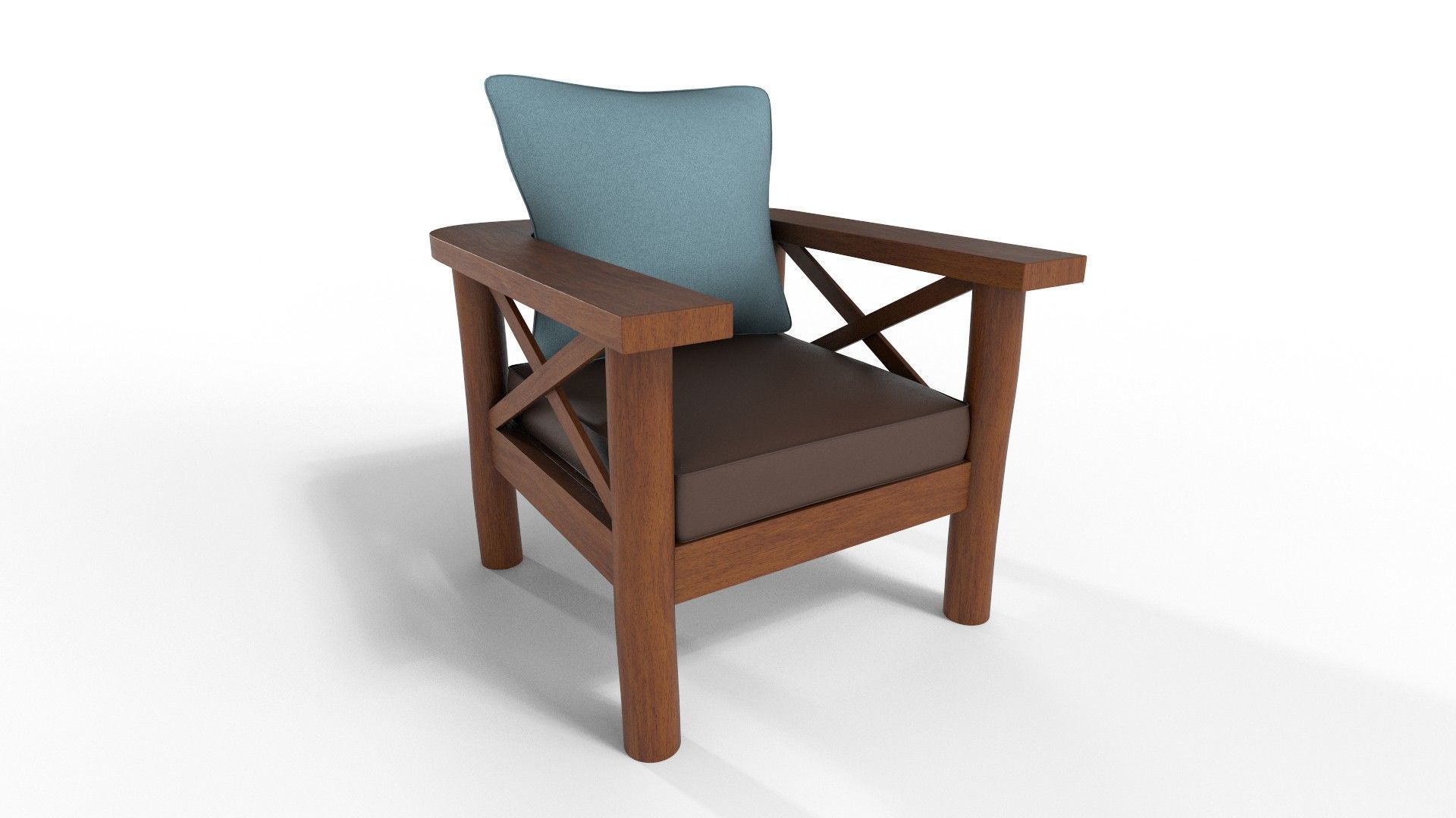 Armchairs Rustic 3D model_23