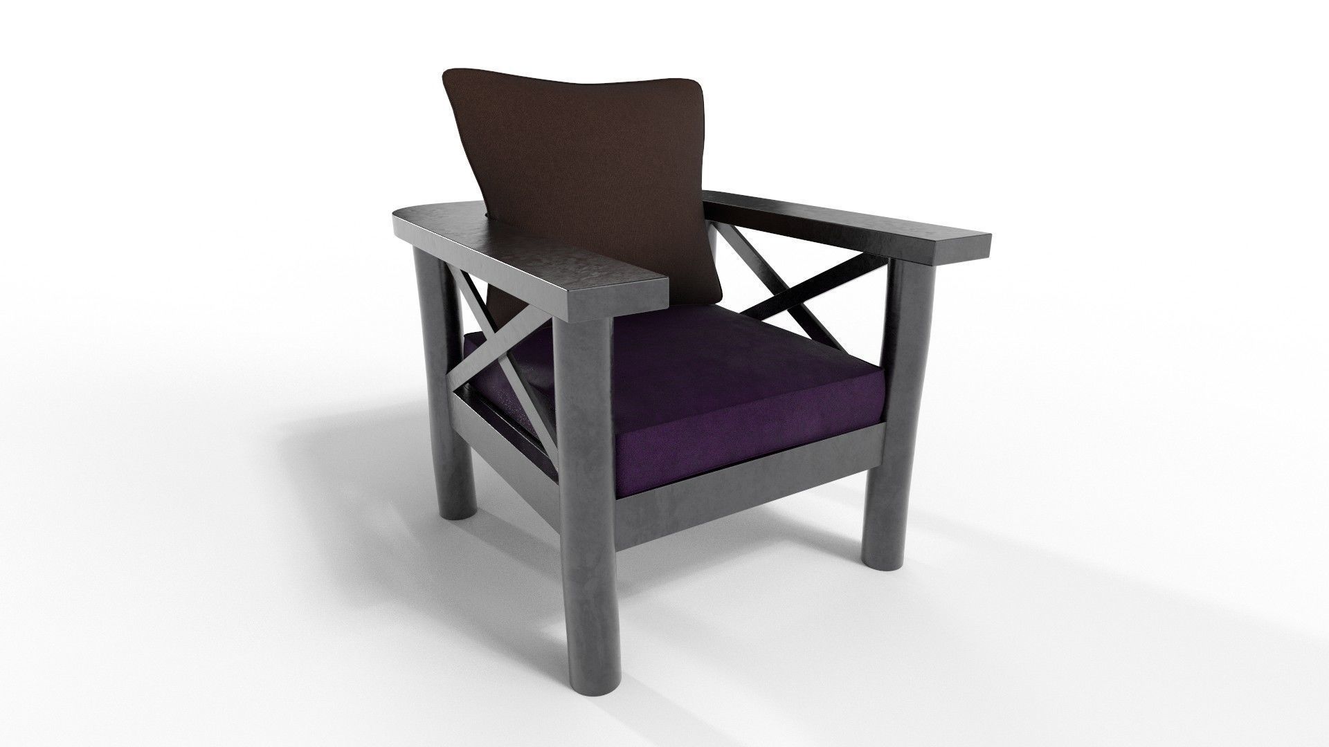 Armchairs Rustic 3D model_21