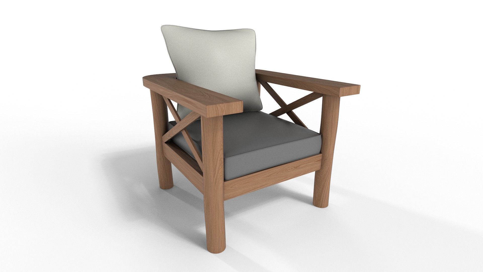 Armchairs Rustic 3D model_15