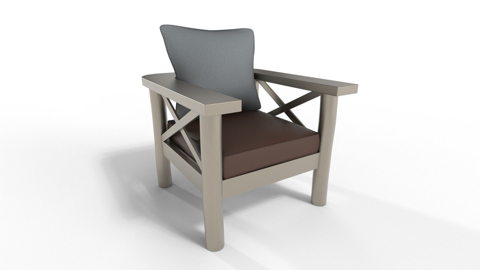 Armchairs Rustic 3D model_26