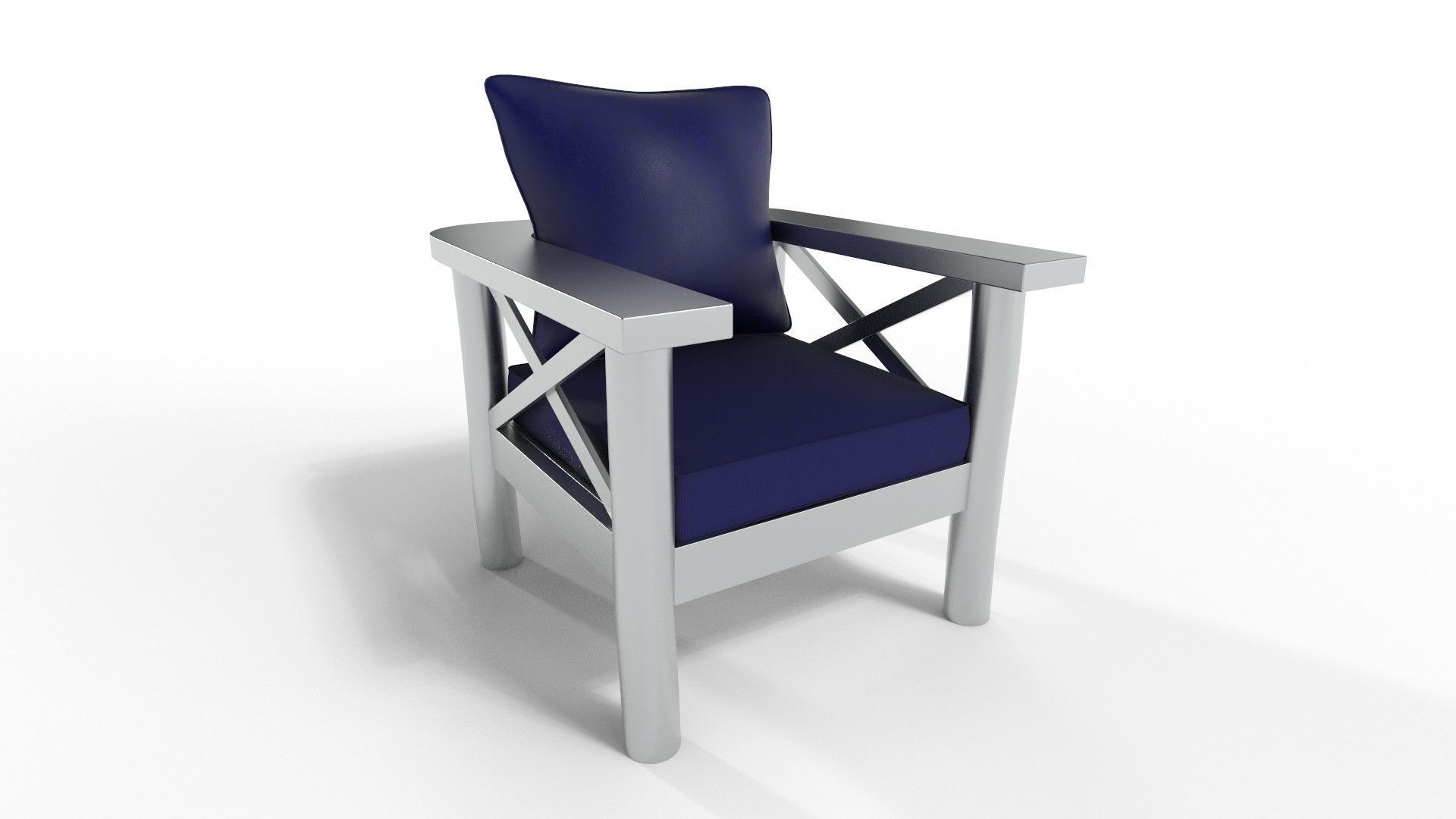 Armchairs Rustic 3D model_11