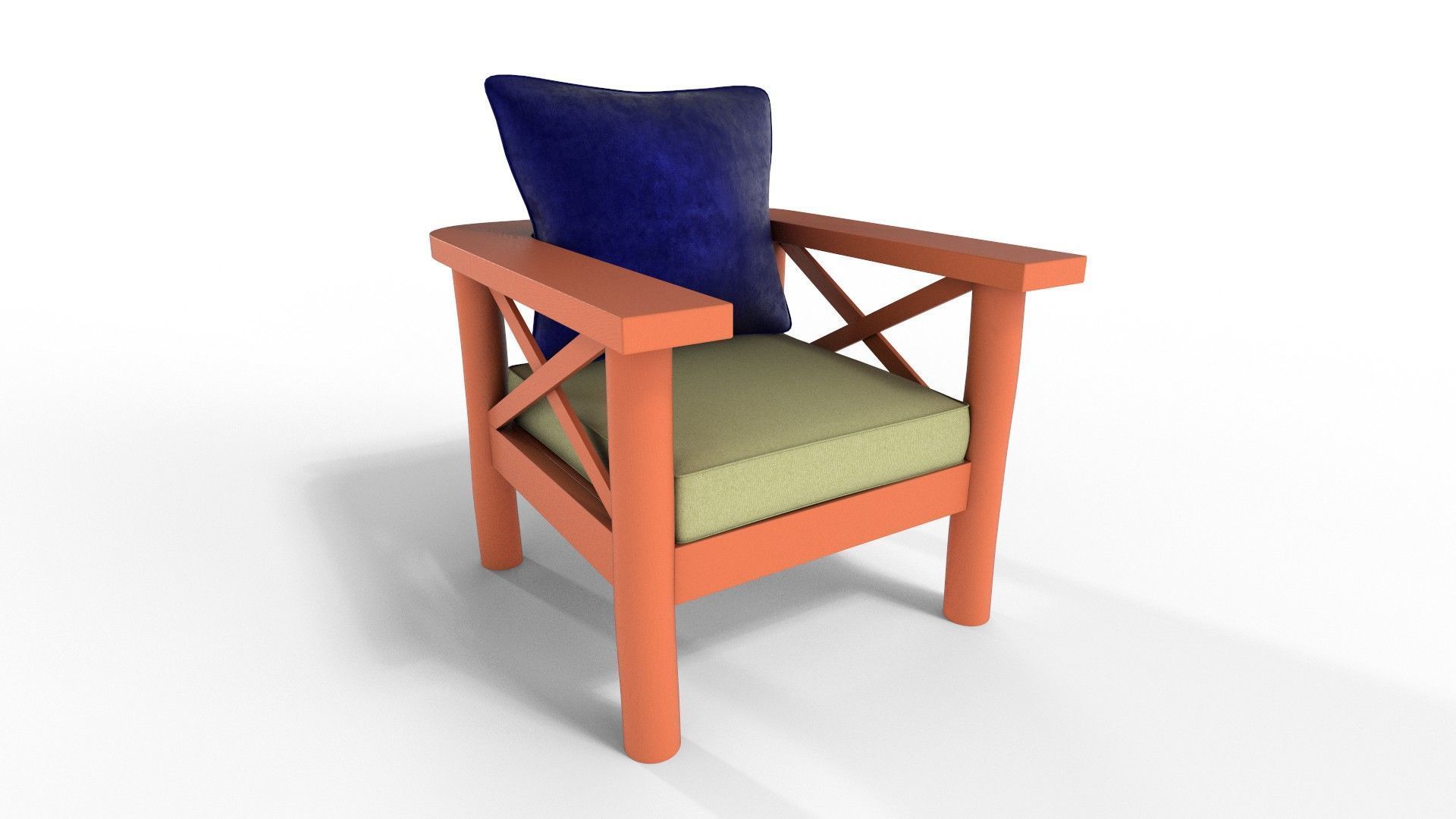Armchairs Rustic 3D model_18