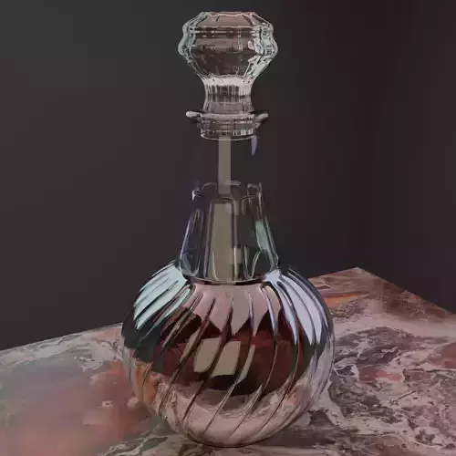 Whisky bottle 3D model