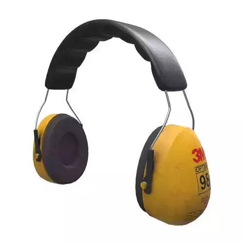 Safety Earmuff Low Poly