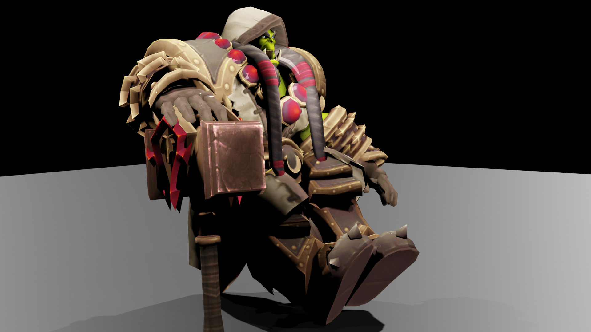 Thrall 3D Model - Fully Textured Rigged and Animation-Ready 3D print model_3