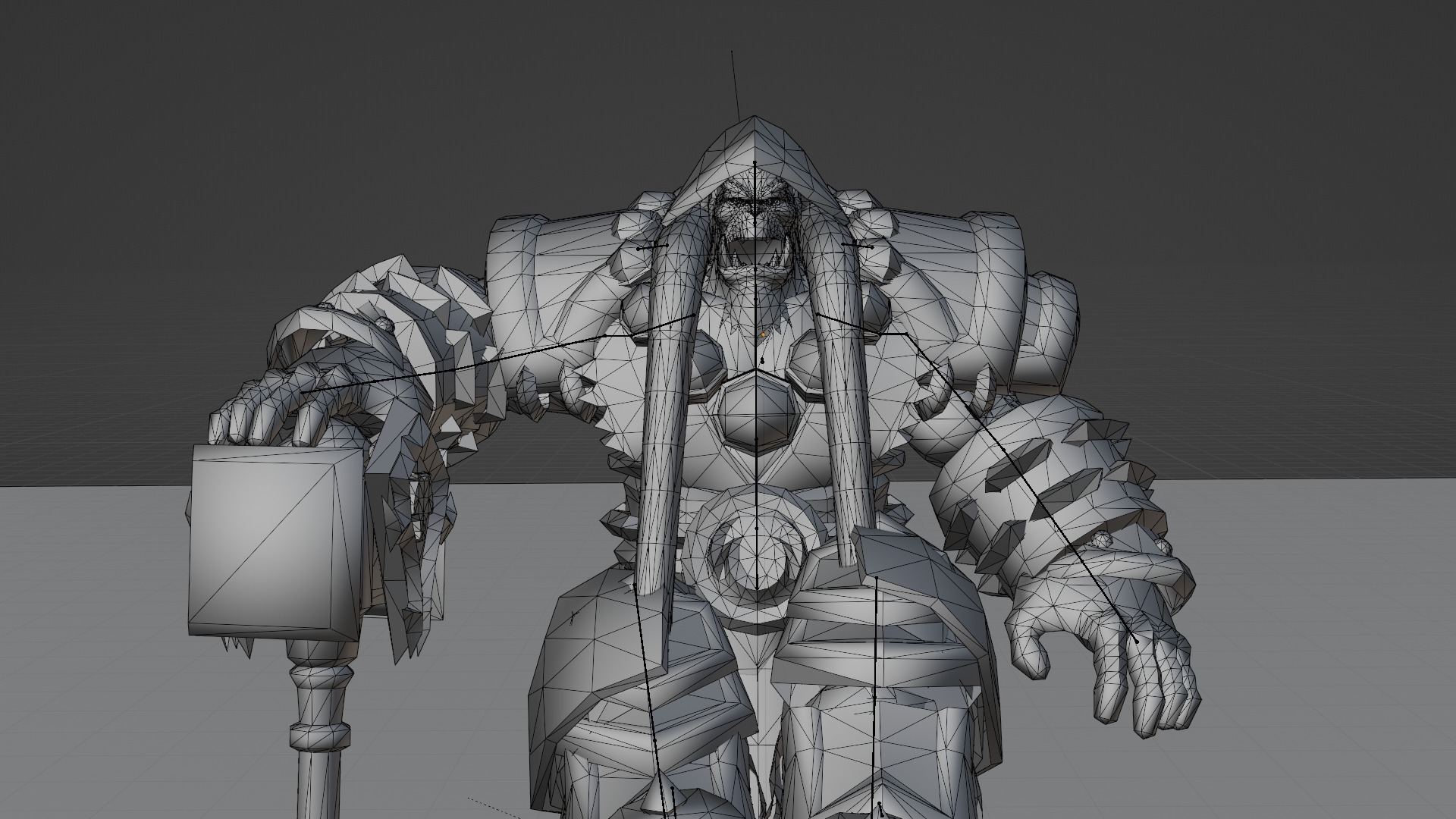 Thrall 3D Model - Fully Textured Rigged and Animation-Ready 3D print model_1