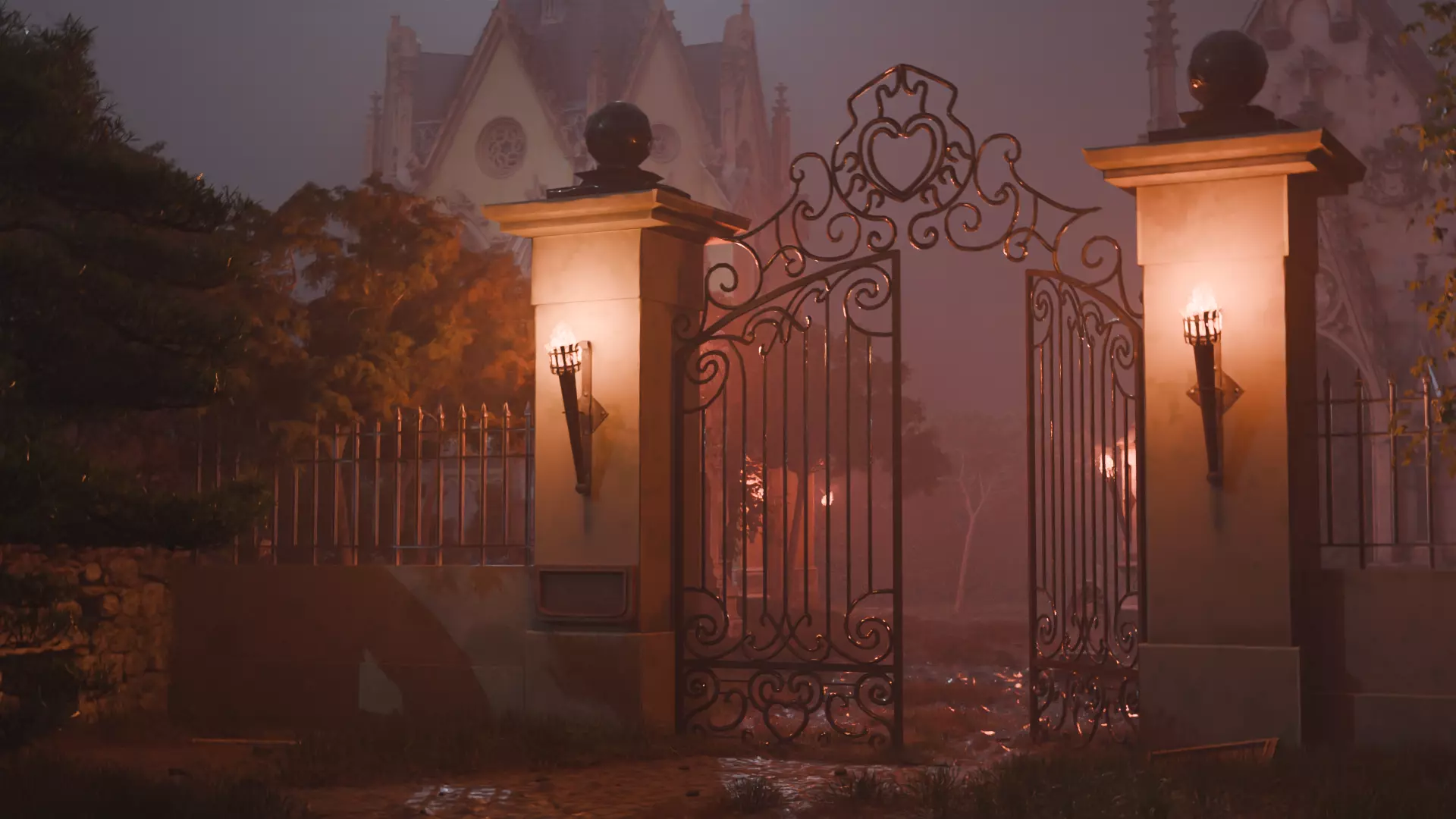 Mystical Graveyard 3D model_0