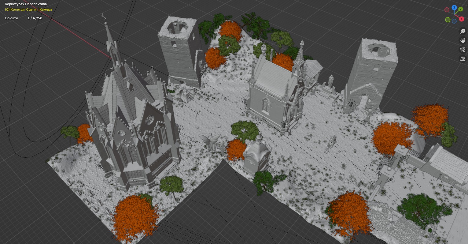 Mystical Graveyard 3D model_8