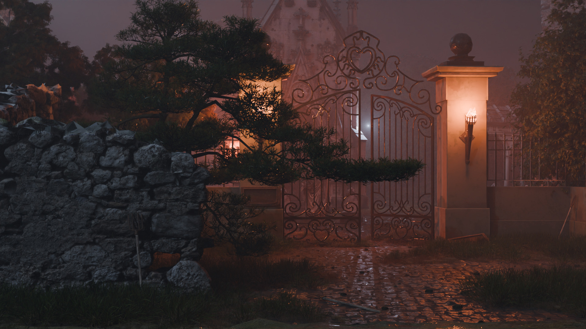 Mystical Graveyard 3D model_4