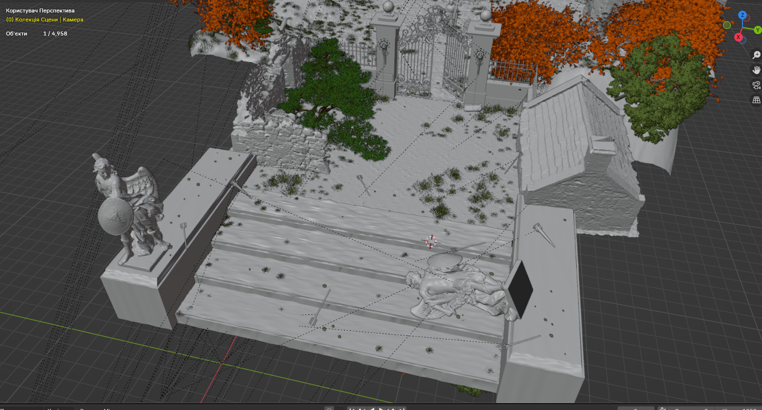 Mystical Graveyard 3D model_7