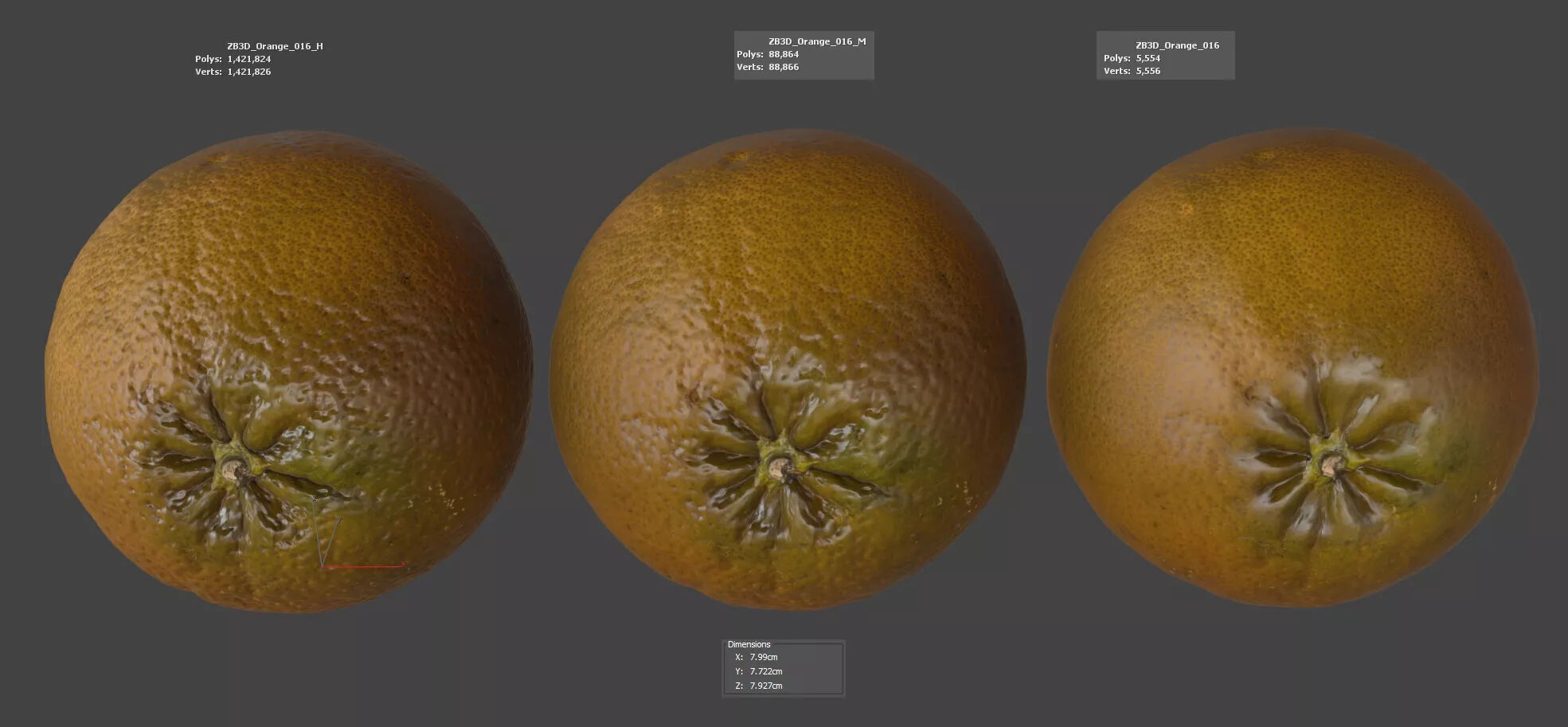 Orange 3D model_5