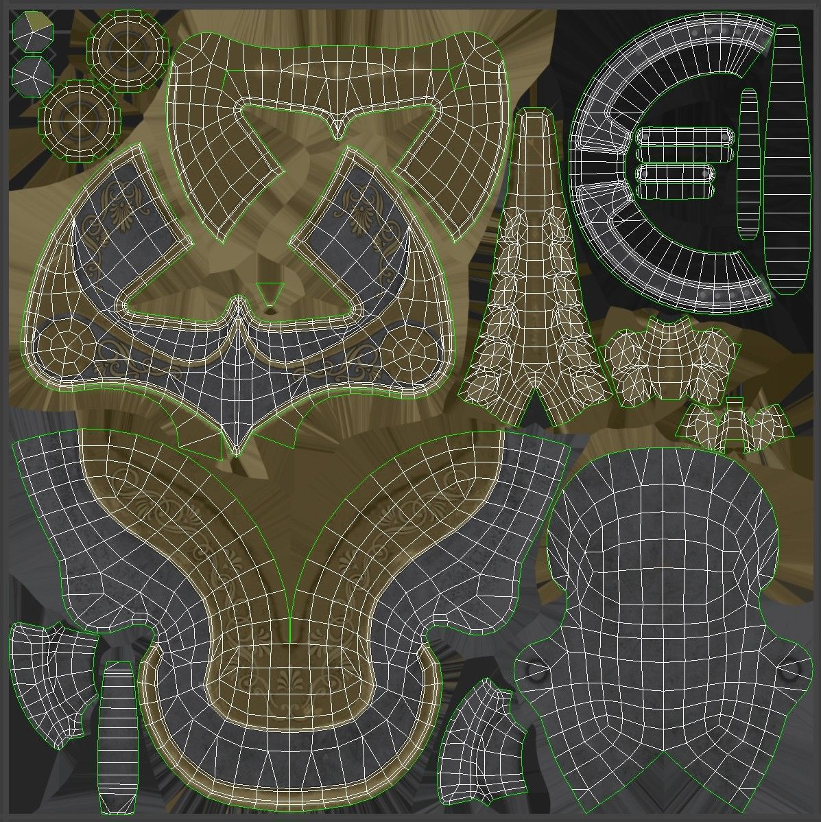 Spartans Warrior Helmet Low-poly 3D model_22