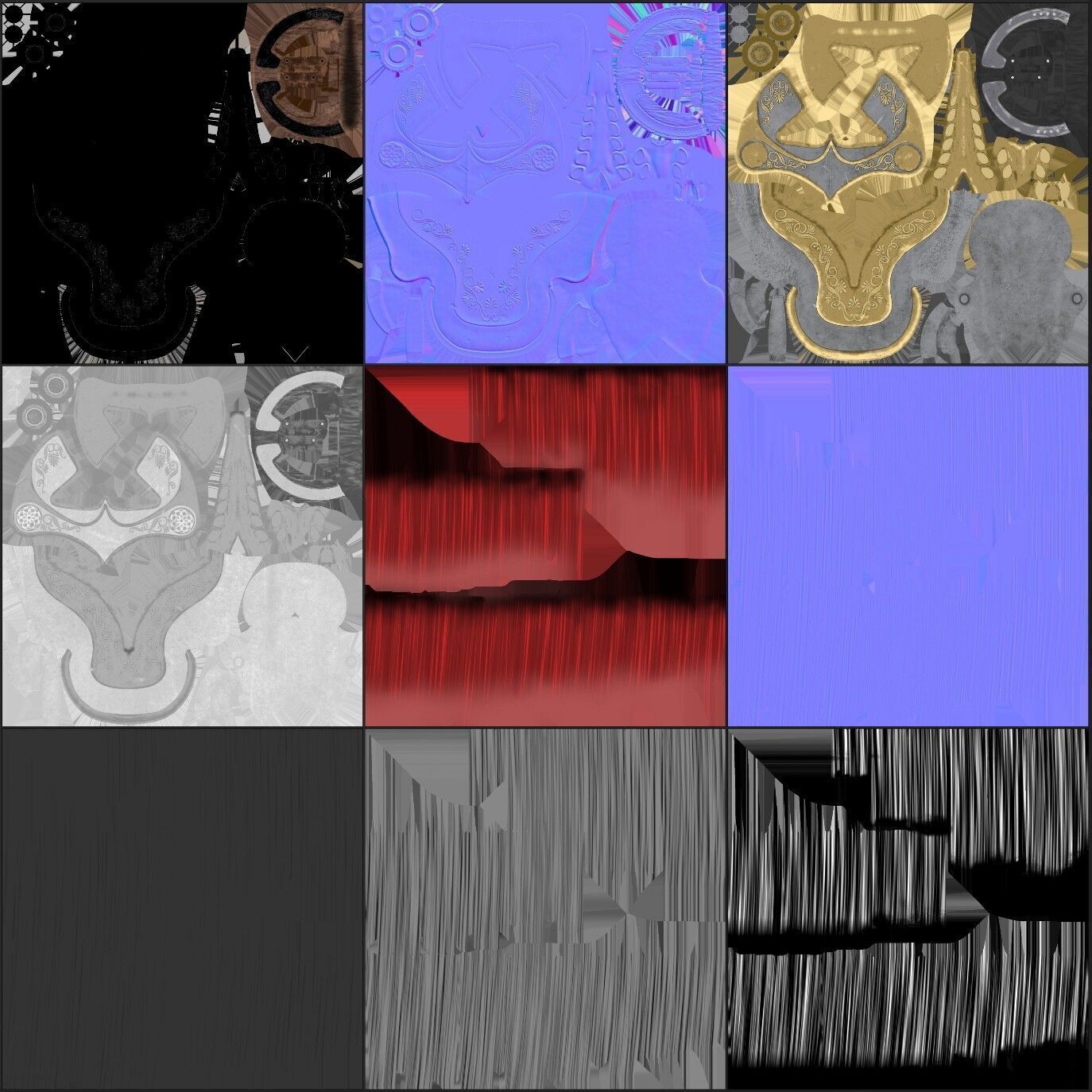 Spartans Warrior Helmet Low-poly 3D model_18