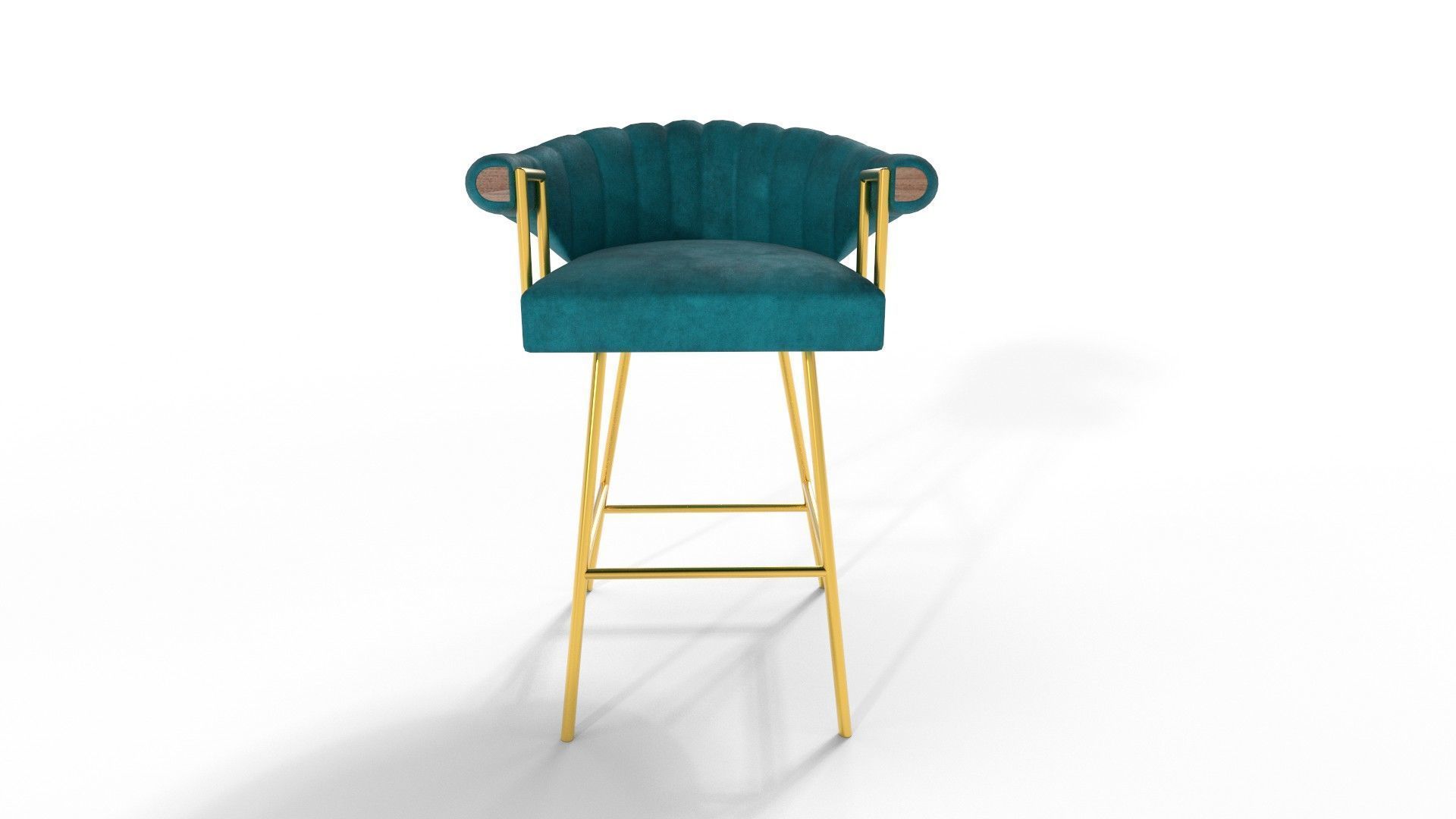 Bar Stools Mid Century 3D model_7