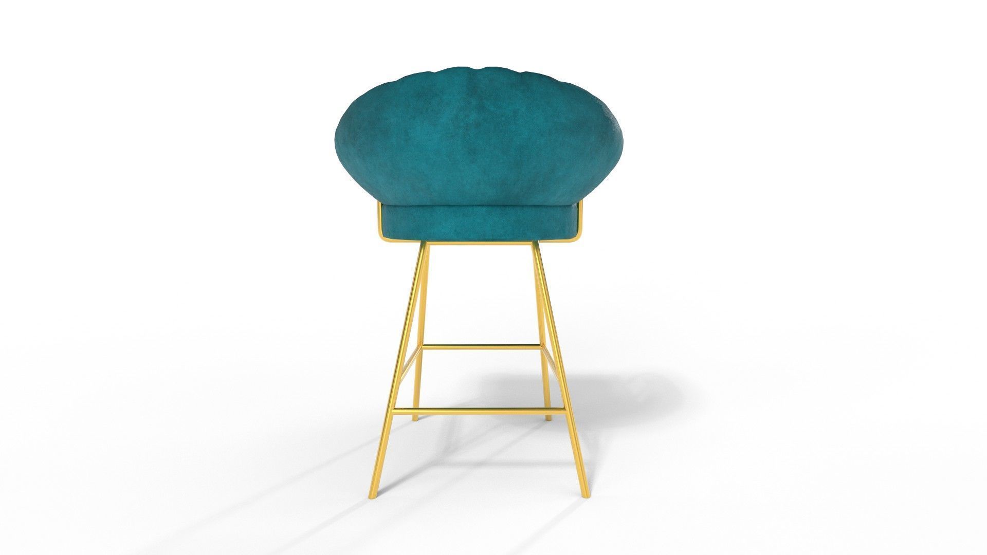 Bar Stools Mid Century 3D model_3