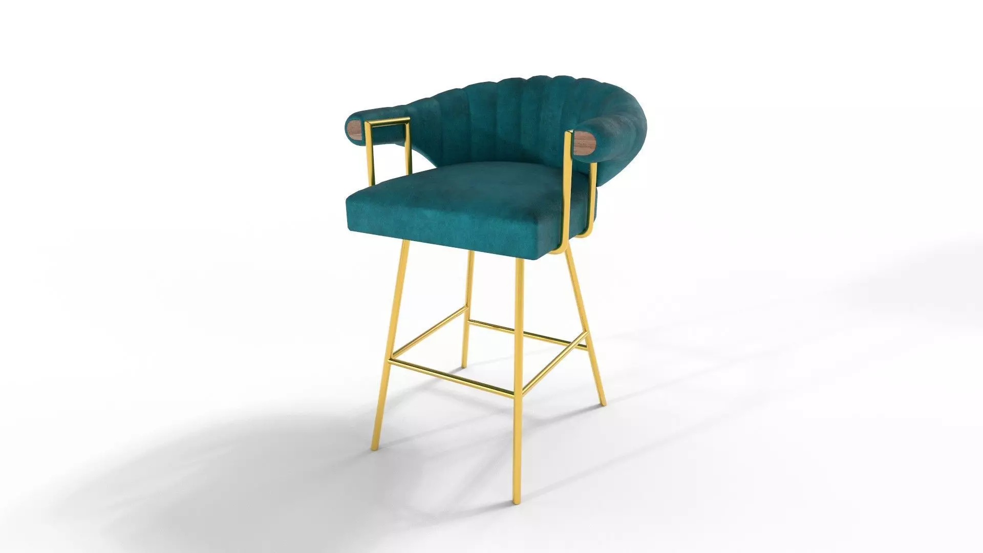 Bar Stools Mid Century 3D model_0