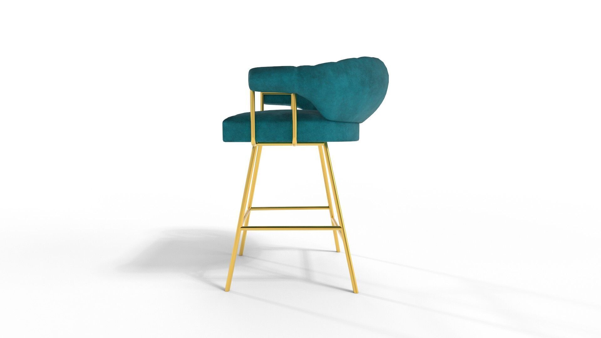 Bar Stools Mid Century 3D model_1